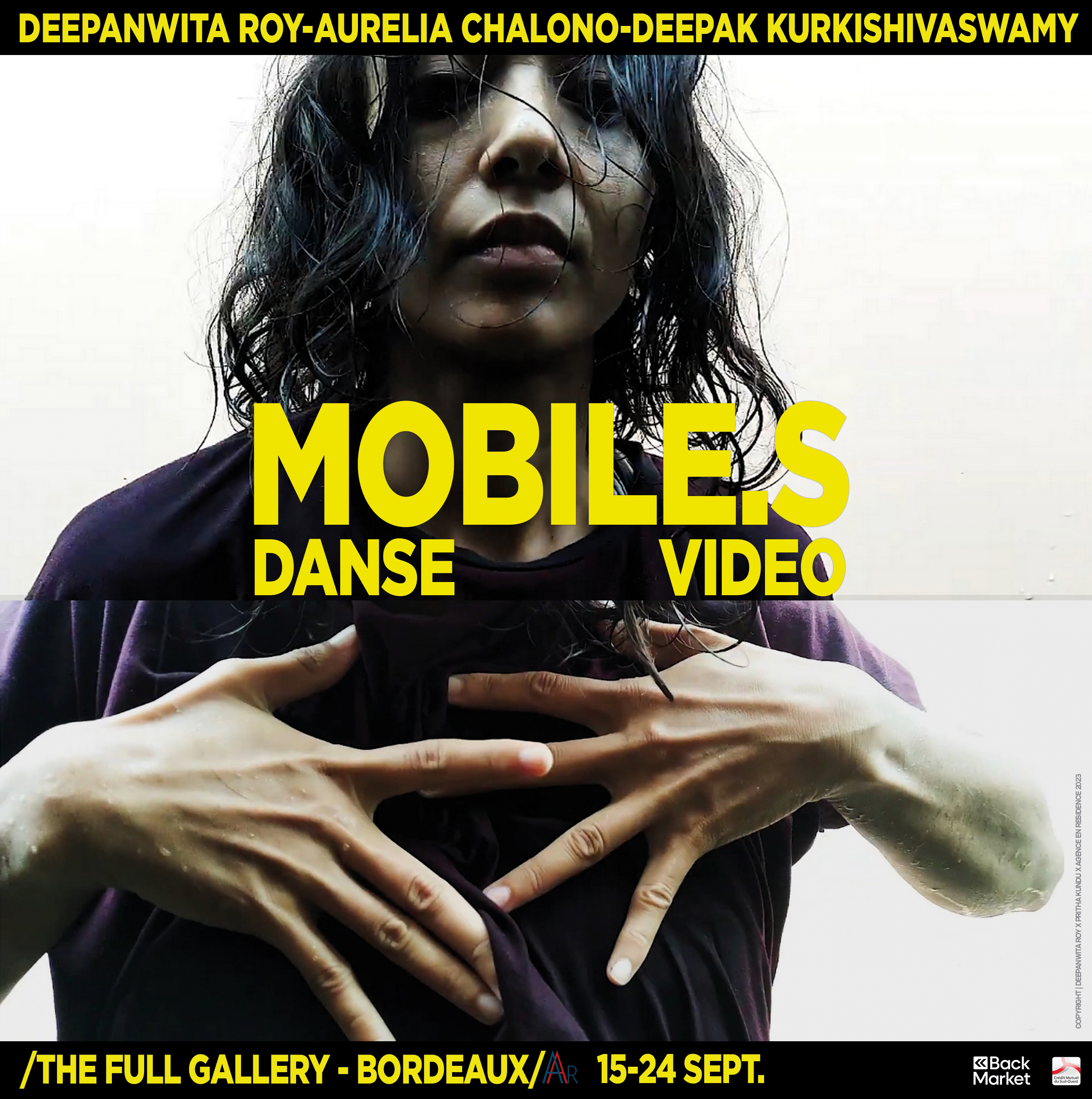 The Full gallery, Agence en Residence, Mobile.s , Danse x video, Deepanwita Roy, deepak KurkiShivaswamy, Aurelia Chalono, Mirra, exposition, Bordeaux